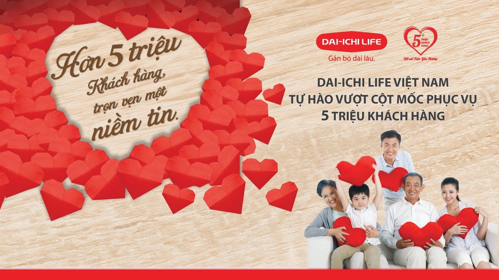 Dai-ichi Life Việt Nam phát động chương trình tri ân “Hơn 5 triệu Khách hàng, trọn vẹn một niềm tin”